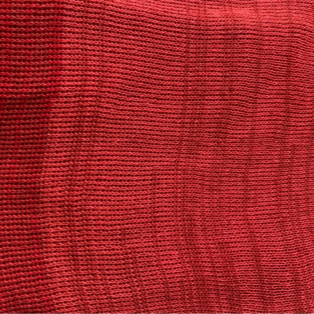 Handmade Long Chale Scarf - Red and beautifully crafted - Picture 3 of 4